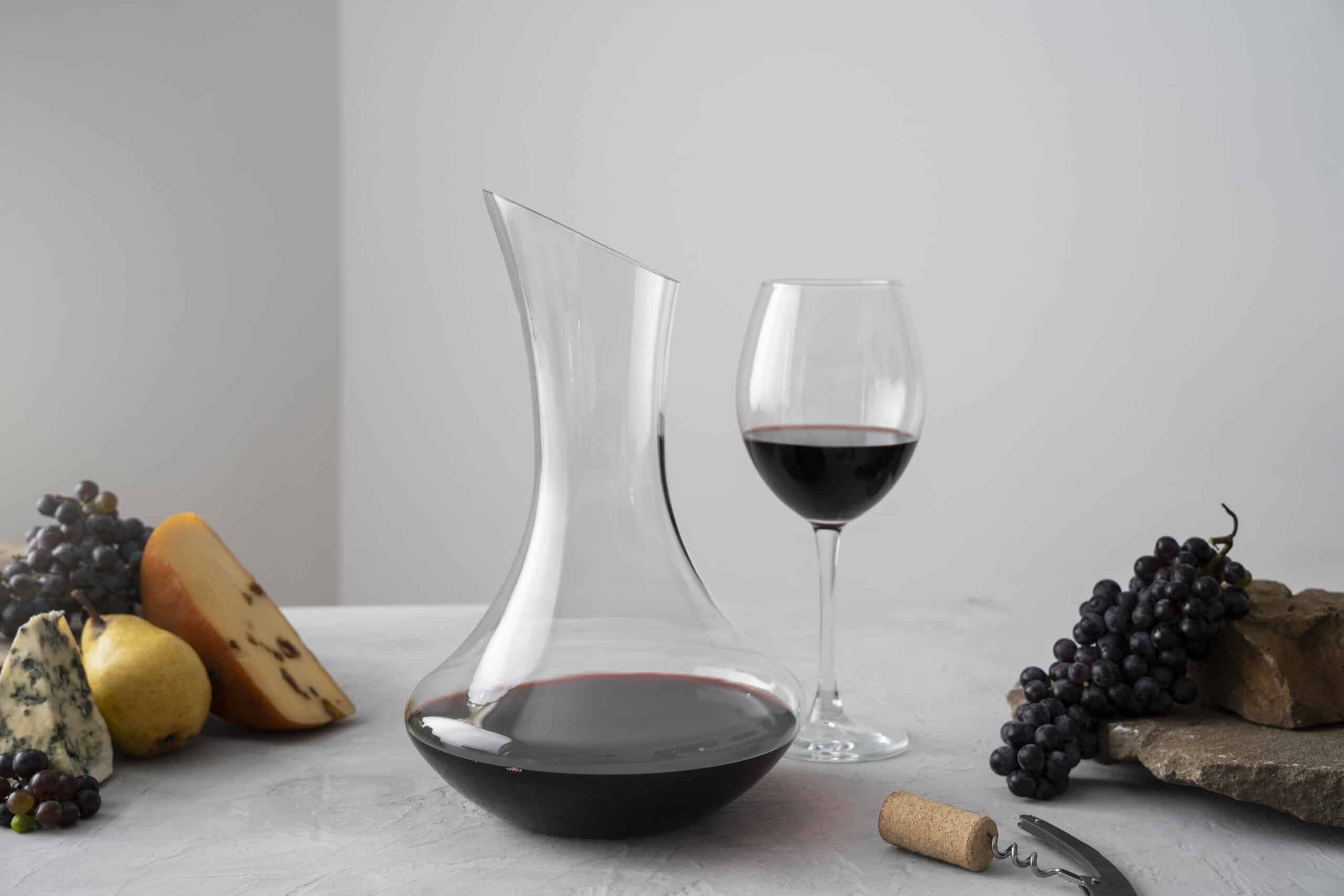 hotder Aérateur et décanteur à vin, Noir, avec Support, pour vin